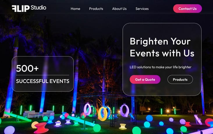 Thumbnail image for "About Our Project," displaying a contemporary design with graphics and text highlighting project details.